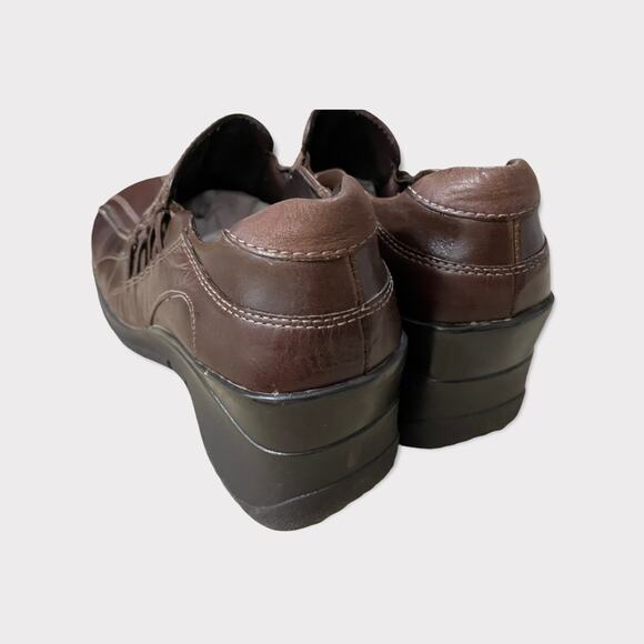 Aldo Women's Wedge Brown Frinuma Booties Size 9 - Picture 2 of 10